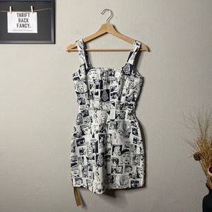 NEW Reformation Davies Comic Book Bustier Mini Dress Size 2